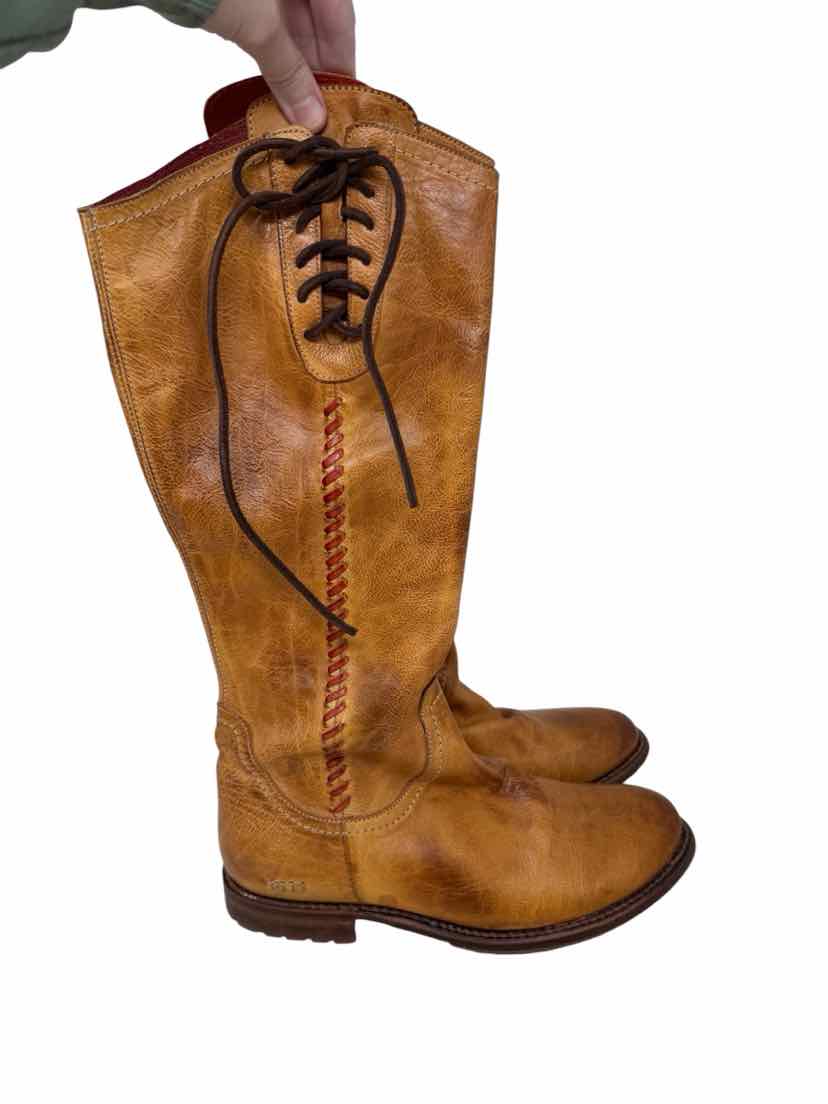 Shoe Size 8 Bed Stu Tan Leather Boots