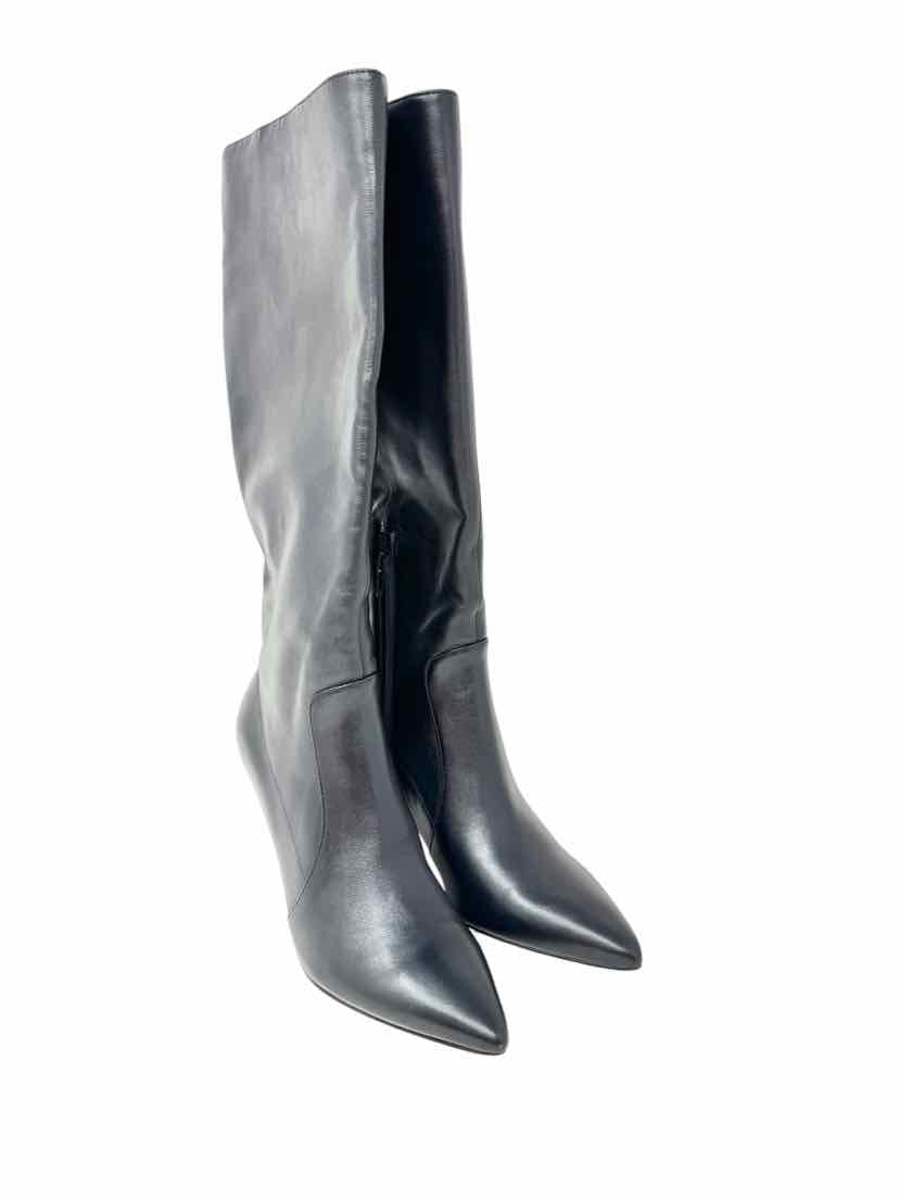 Shoe Size 8 Nine West Black Leather Boots