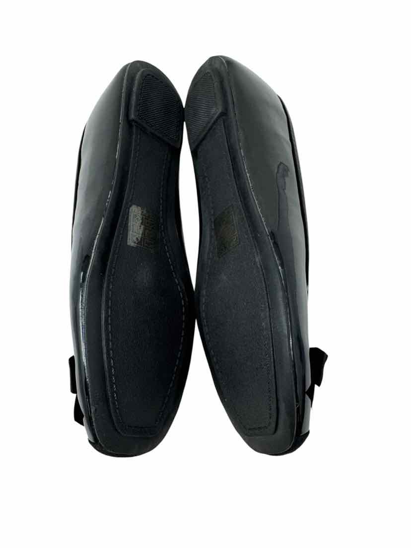 Shoe Size 10 Black PATENT Flats