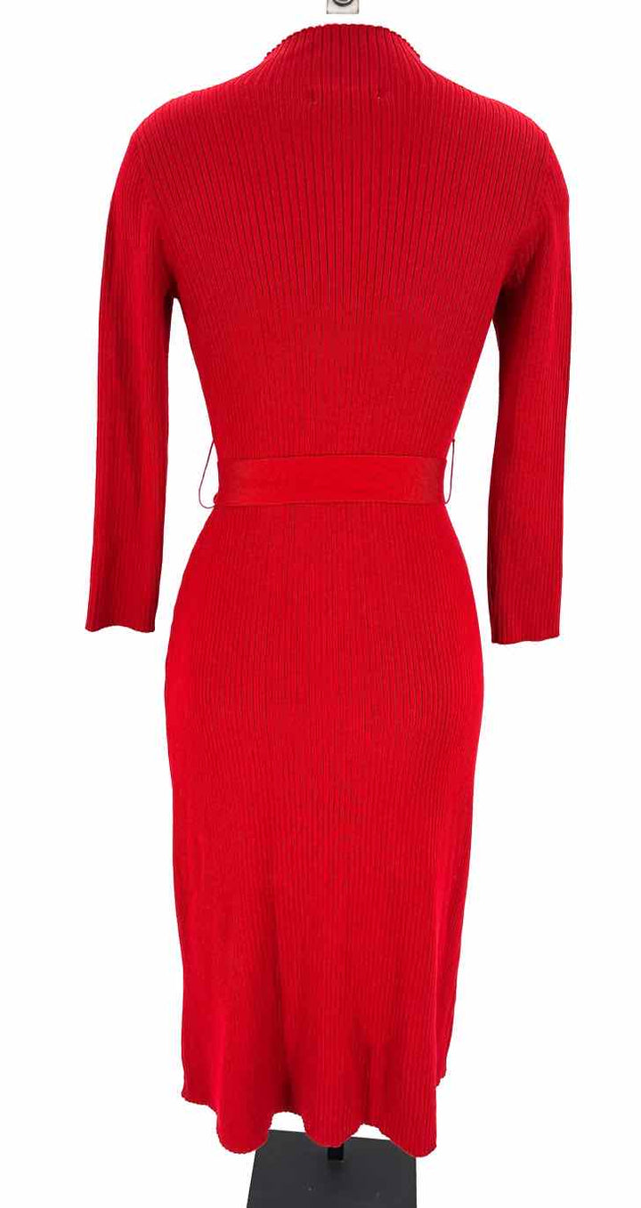 Size M Sandra Darren Red Knit Dress