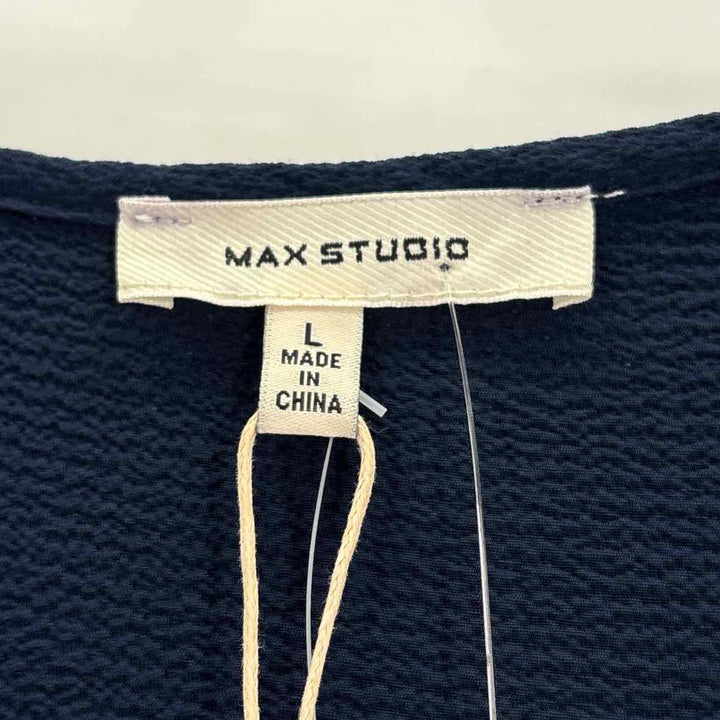 Size L MAX STUDIO Navy Dress