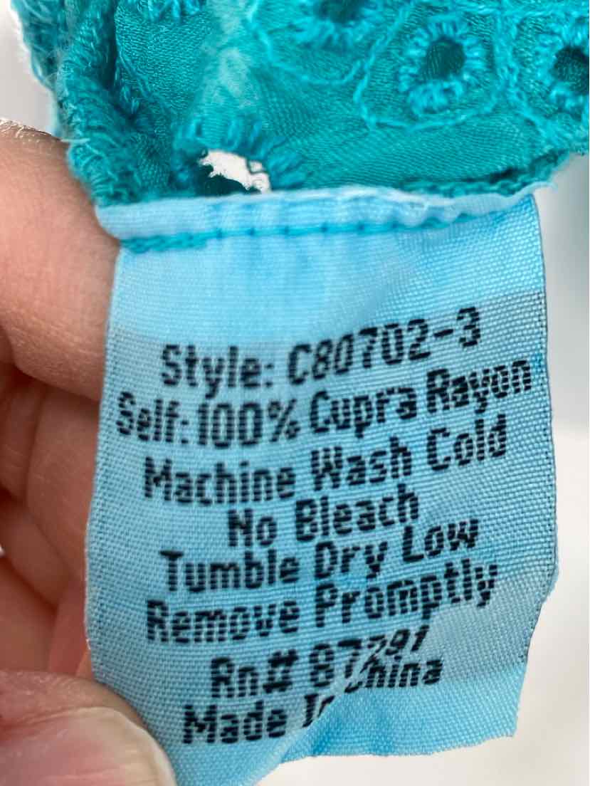 Size XXL Johnny Was Teal Shirt