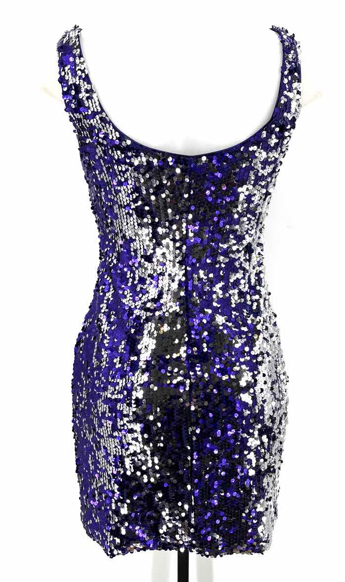 Size M Purple Sequined Dress