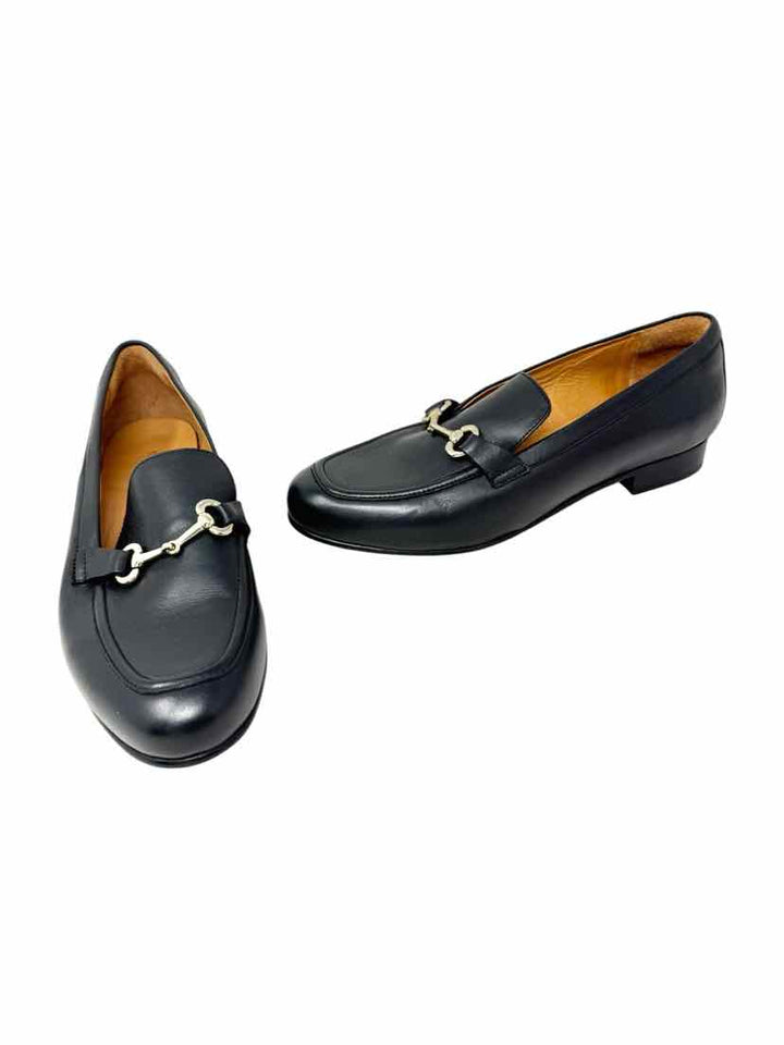 Shoe Size 6.5 Black Leather Loafers