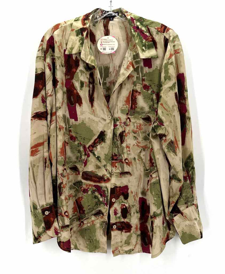 Size 1X FASHION NOVA Multi-Color Shirt