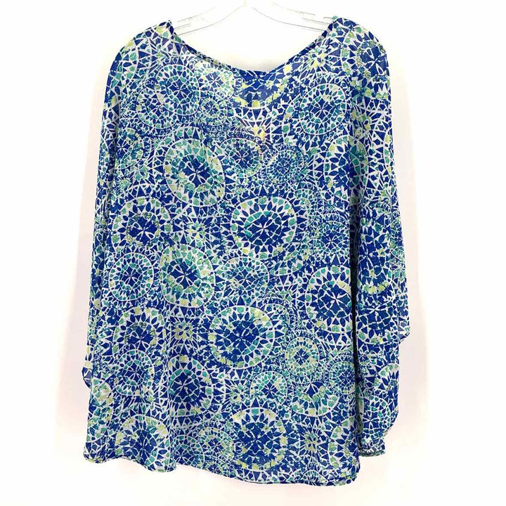 Size L/XL Chico's Blue Shirt
