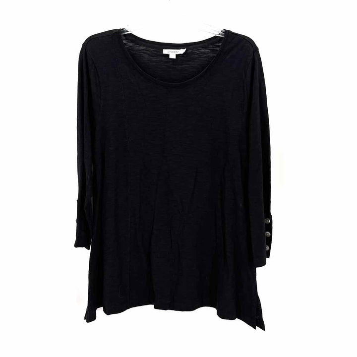 Size L Chico's Black Shirt