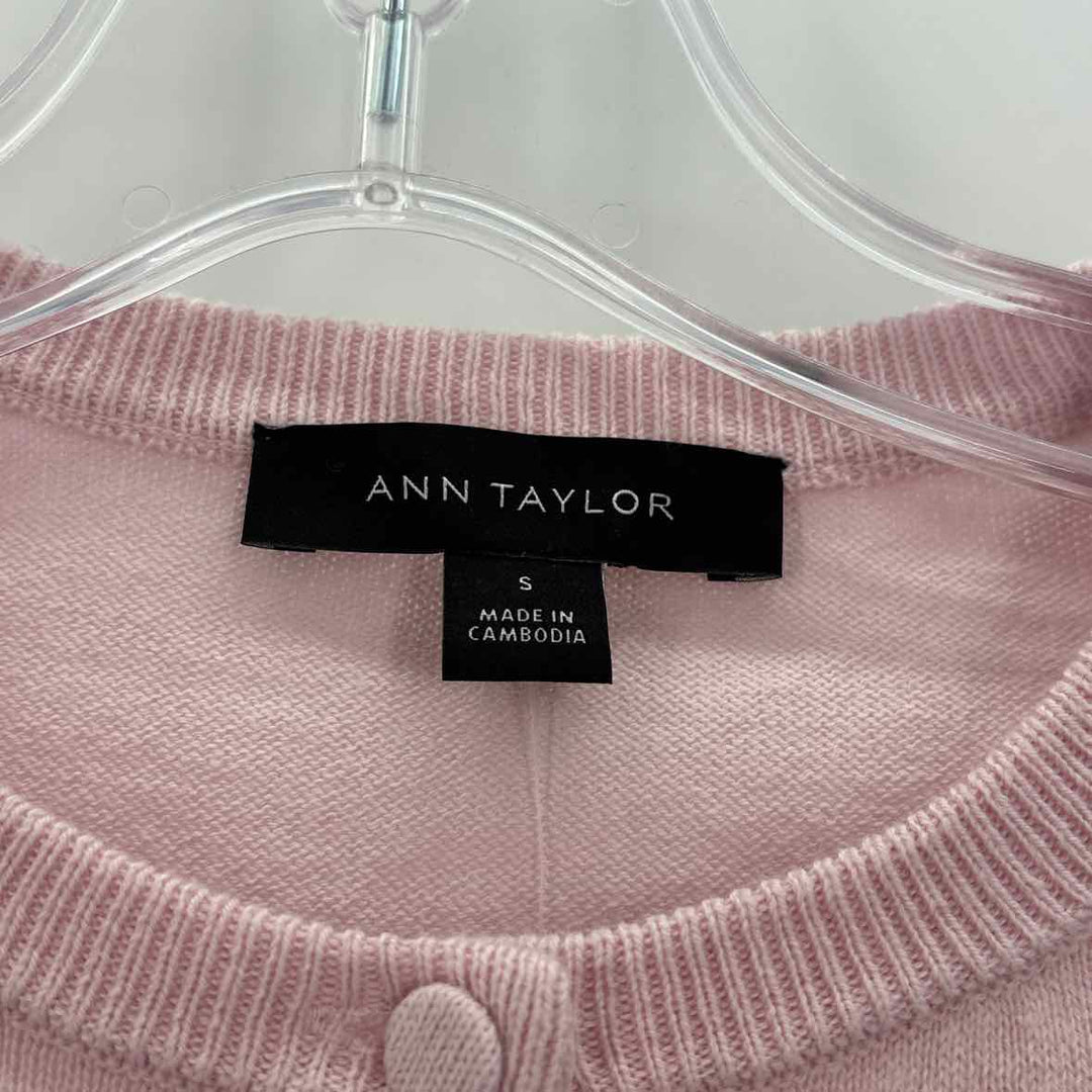 Size S Ann Taylor Pink Cardigan