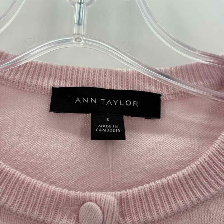 Size S Ann Taylor Pink Cardigan