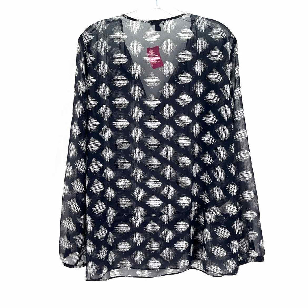 Size L Ann Taylor Navy Shirt
