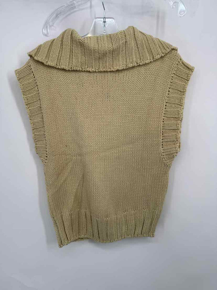 Size S ENGLISH FACTORY Tan Knit Sweater