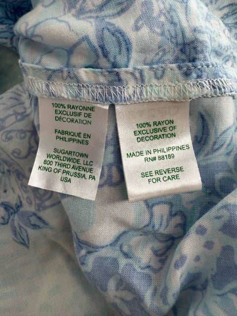 Size S Lilly Pulitzer Blue Print Dress