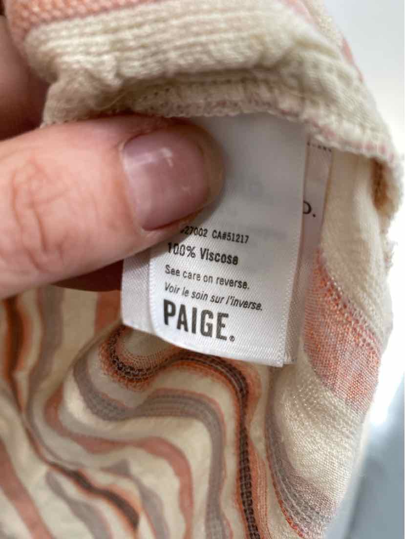 Size M PAIGE Peach Shirt