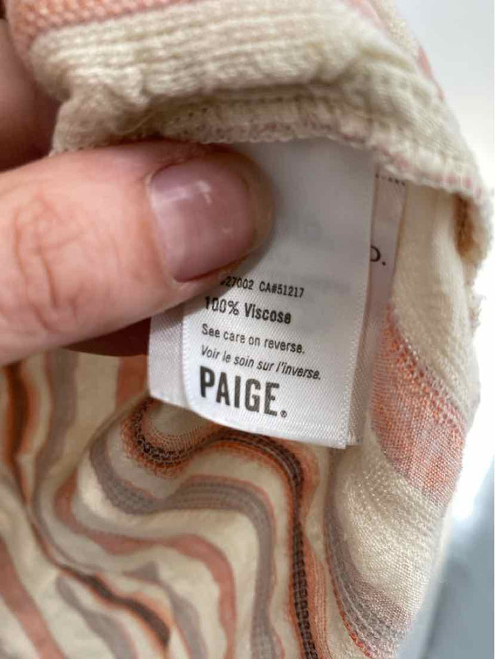 Size M PAIGE Peach Shirt