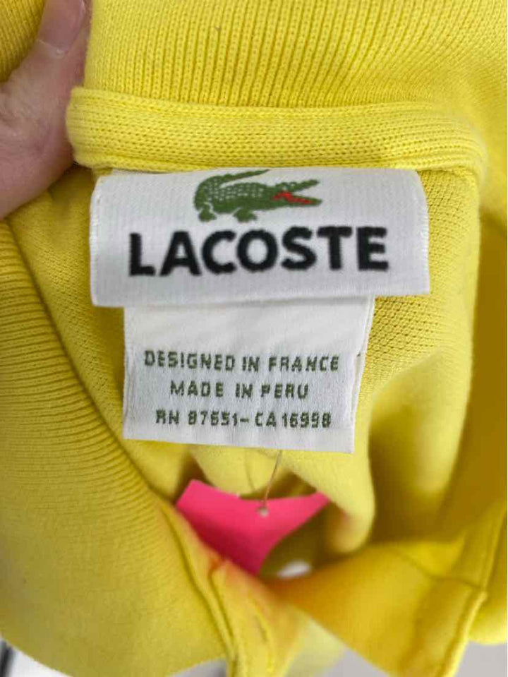 Size 40 Lacoste Yellow Shirt