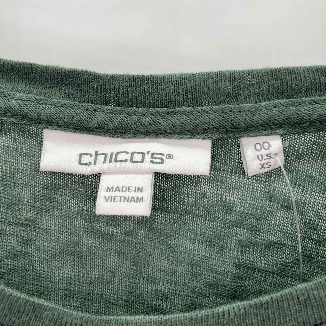 Size XS Chico's Green Shirt
