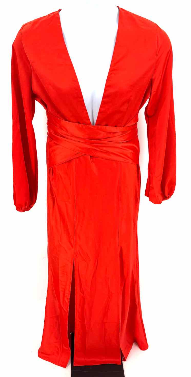 Size 14 Red Satin Dress