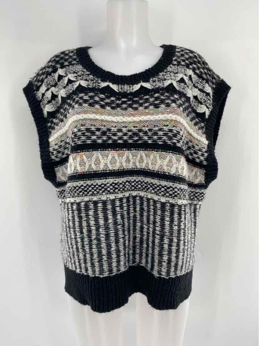 Size L Anthropologie Black Vest