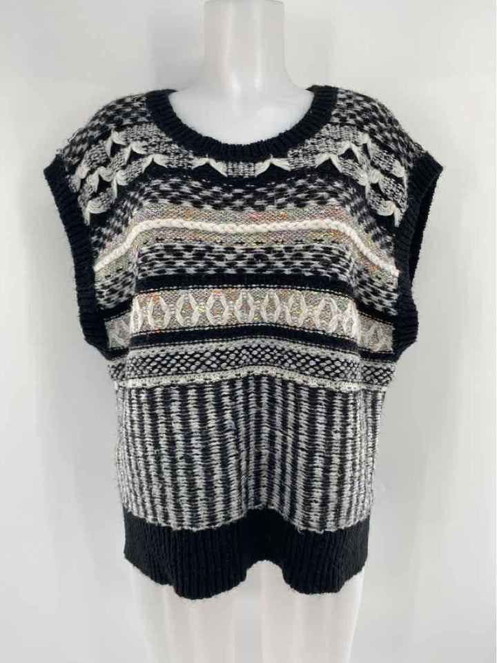 Size L Anthropologie Black Vest