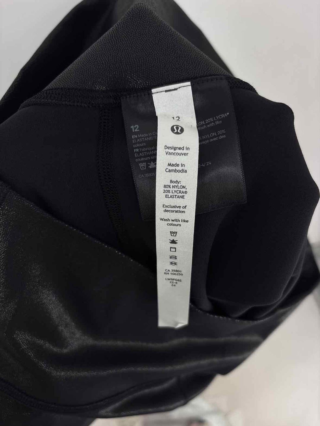 Size 12 Lululemon Black Pants