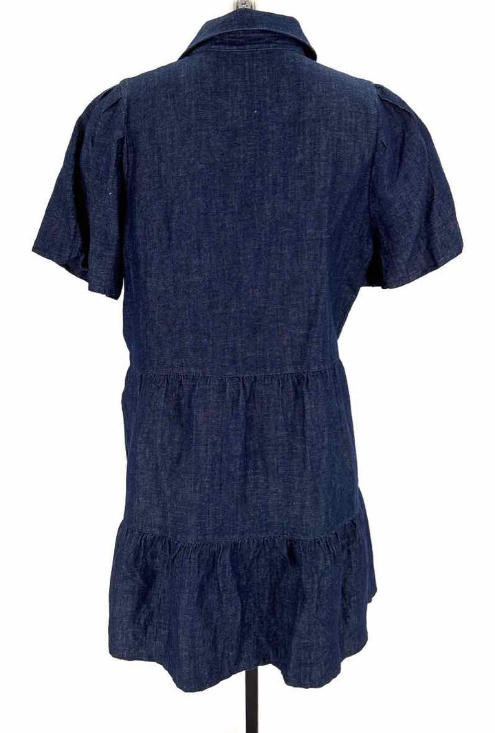 Size L BROCHU WALKER Blue Denim Dress
