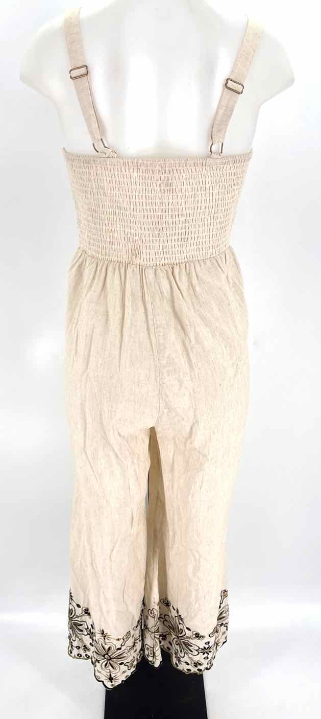 Size M Beige Cotton Dress
