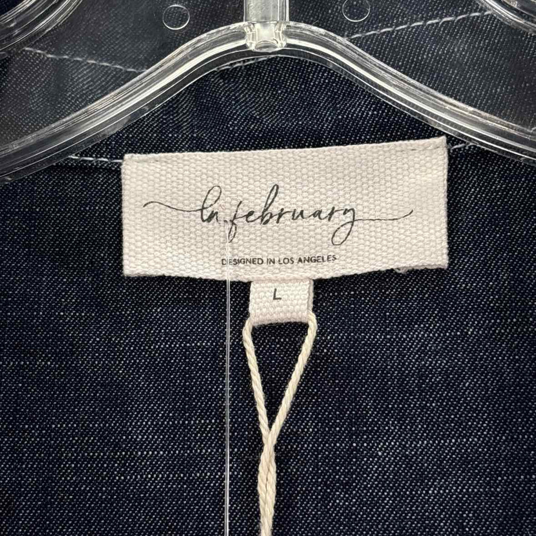 Size L Navy Denim Shirt
