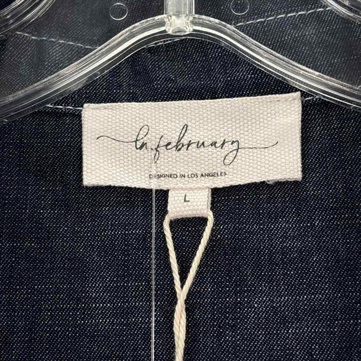 Size L Navy Denim Shirt