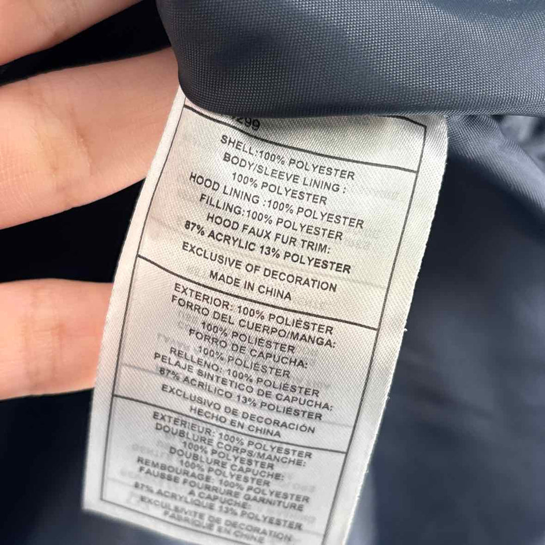 Size L MADDEN GIRL Navy Nylon Coat
