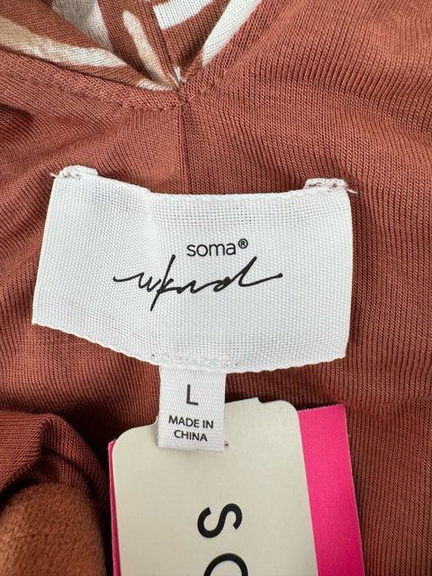 Size L SOMA Brown Dress