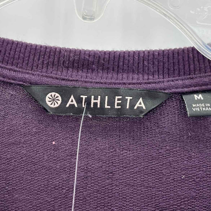 Size M Athleta Purple Knit Cardigan