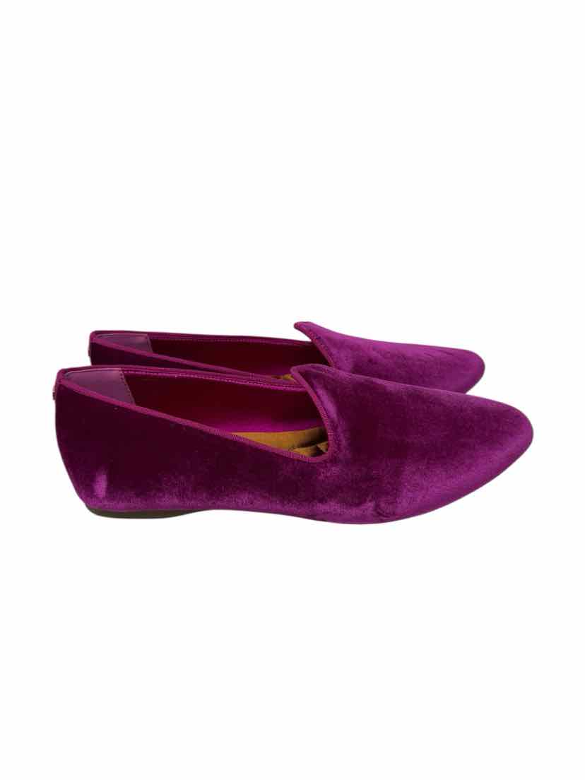 Shoe Size 9.5 BIRDIES Fuschia Velour Flats