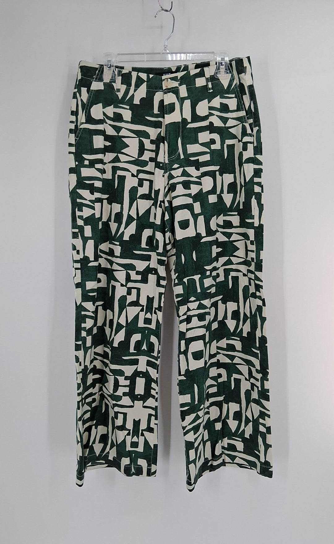 Size 10 KUT Green Print Pants