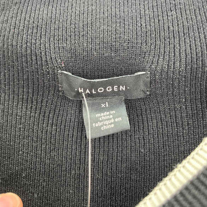 Size XL HALOGEN Black Sweater
