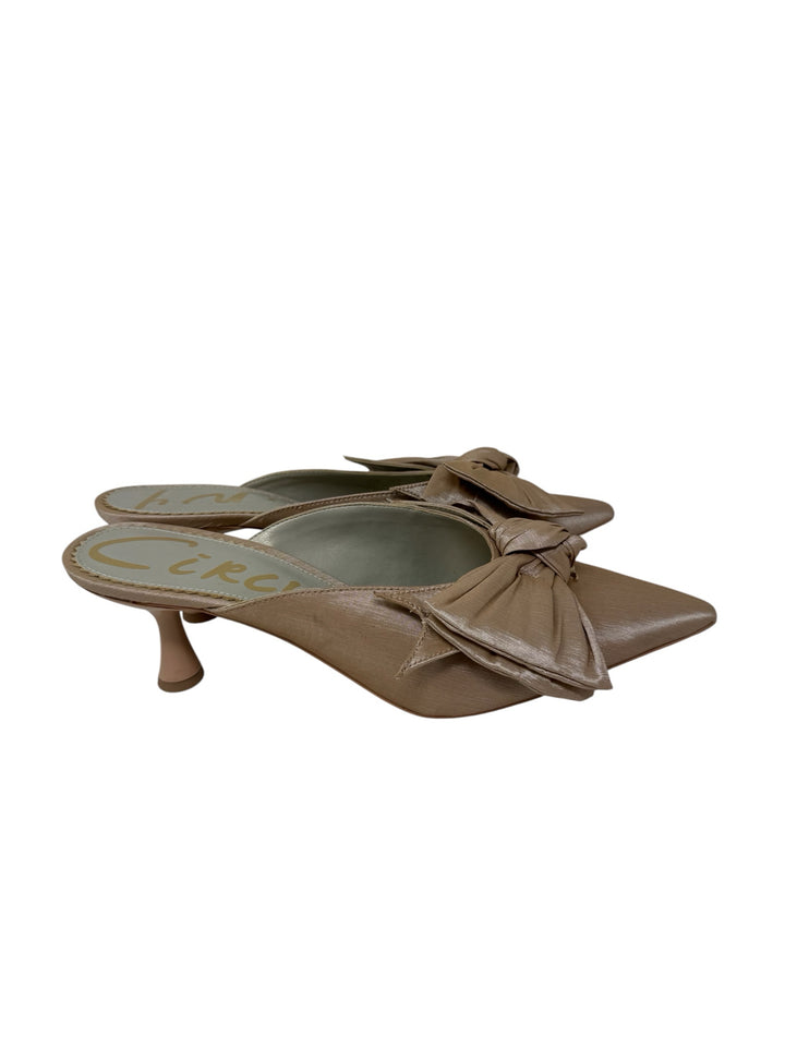 Shoe Size 9.5 Sam Edeleman Beige Sateen Pumps