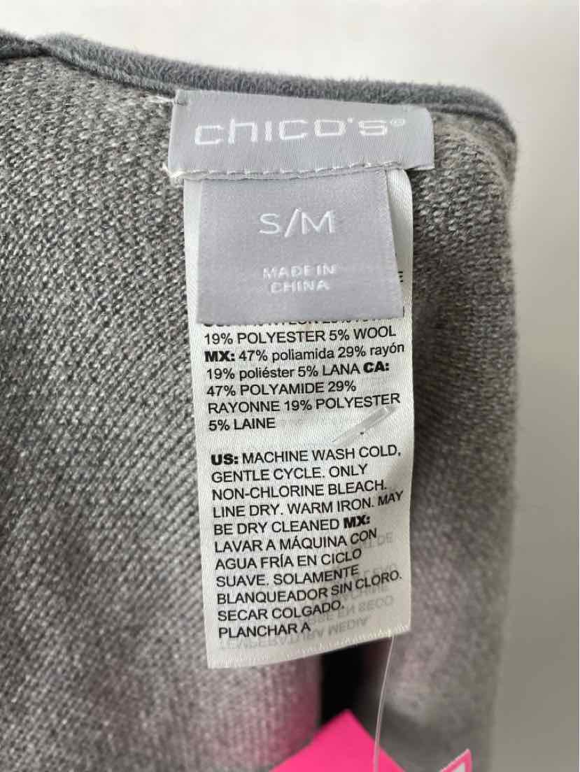 Size S/M Chico's Gray Cardigan