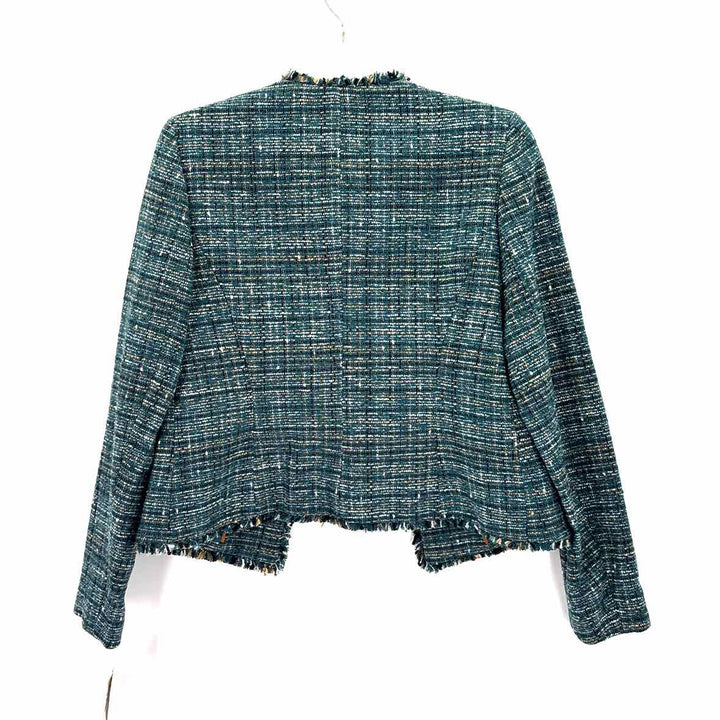 Size 4 Anne Klein Green Tweed Sweater