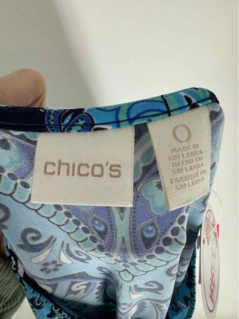Size S Chico's Blue Print Dress