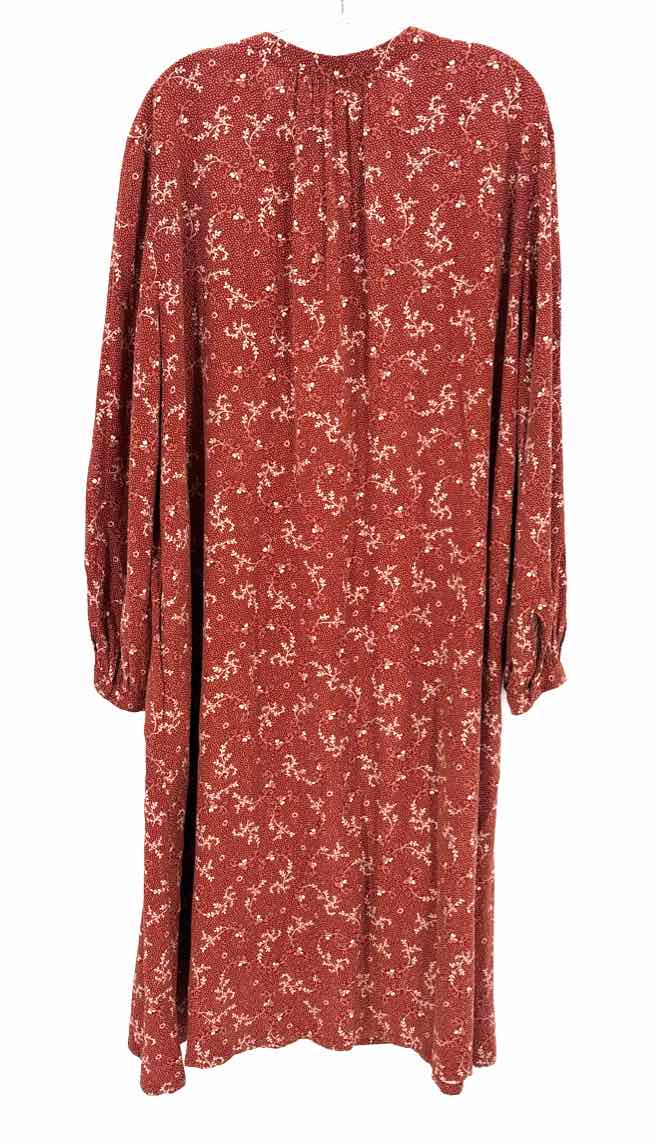 Size M TREASURE & BOND Red Print Dress