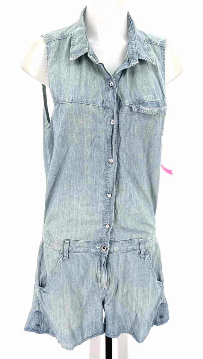 Size L RAG & BONE Blue Denim Romper