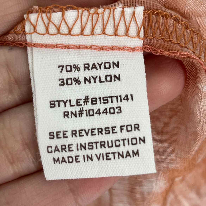 Size L Peach Shirt