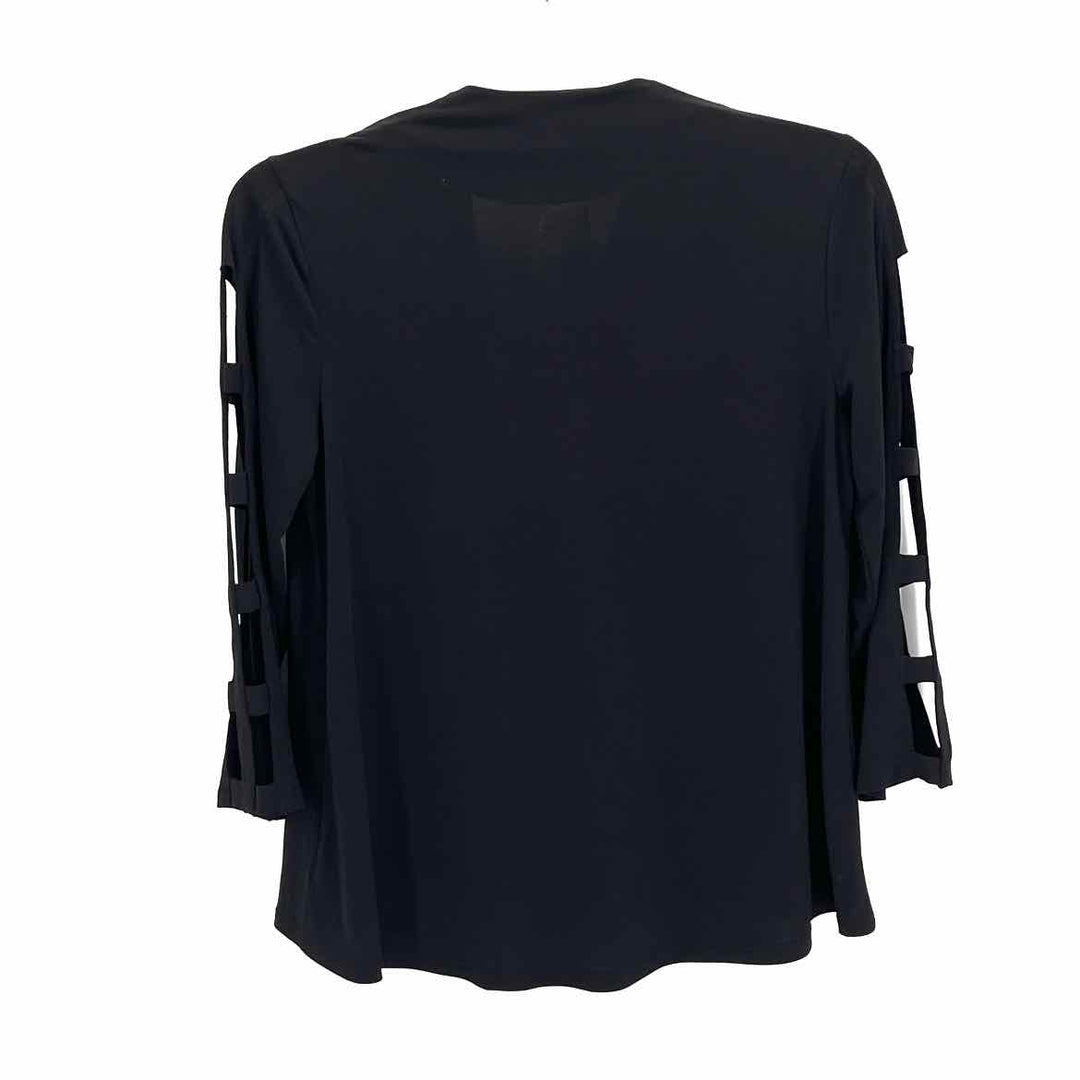 Size M JM COLLECTION Black Shirt