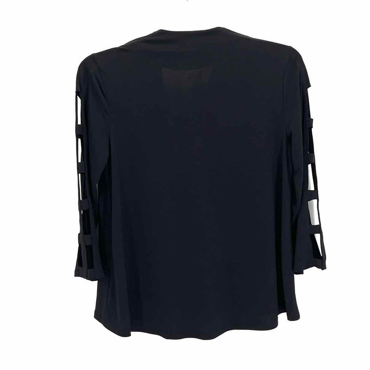 Size M JM COLLECTION Black Shirt