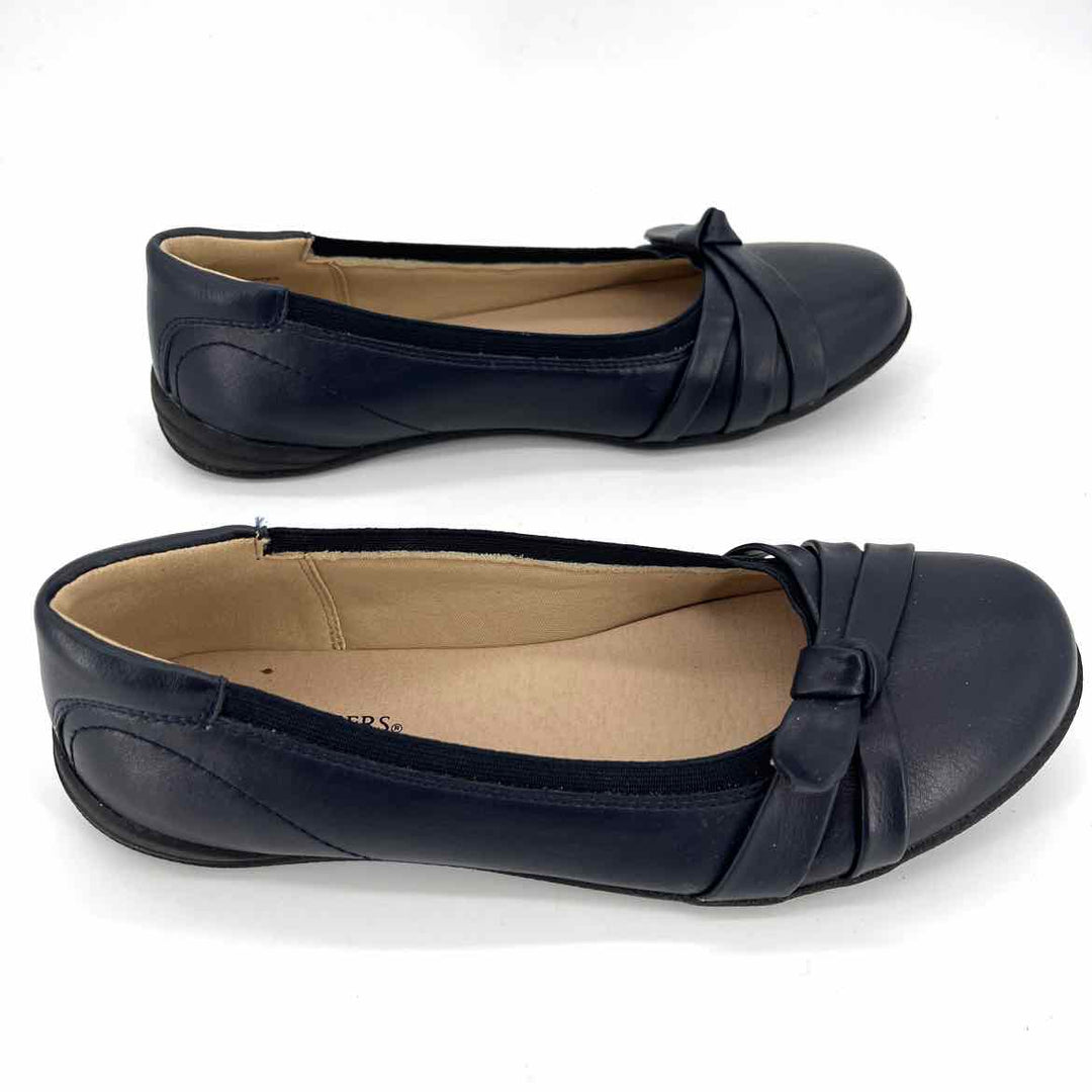 Shoe Size 8 KIM ROGERS Navy Flats