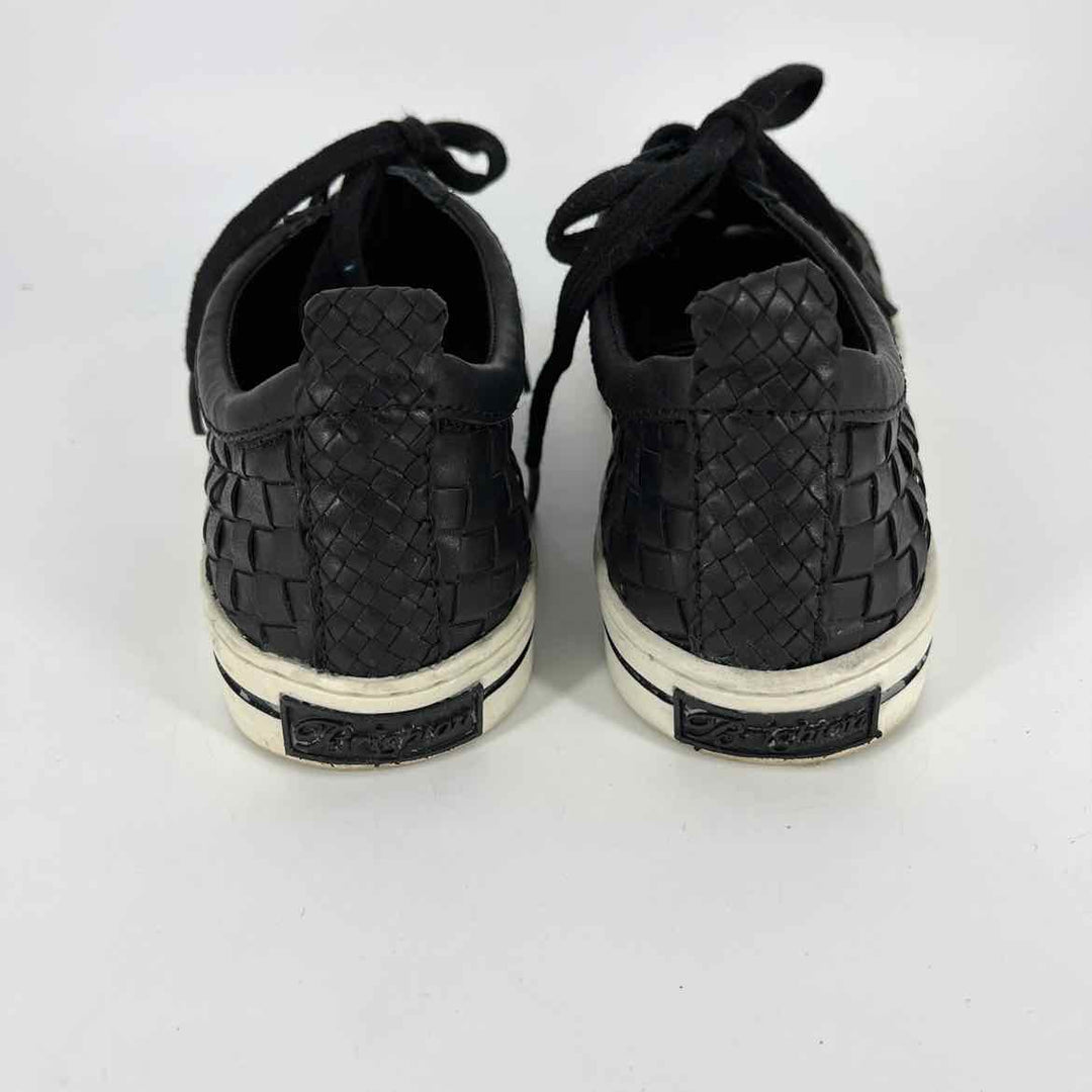 Shoe Size 9.5 BRIGHTON Black Leather Sneakers