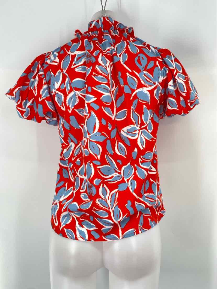 Size XS THML Red Print Shirt
