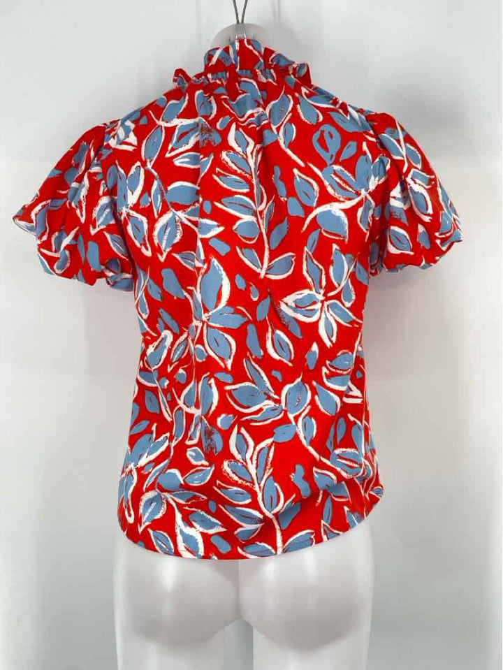 Size XS THML Red Print Shirt