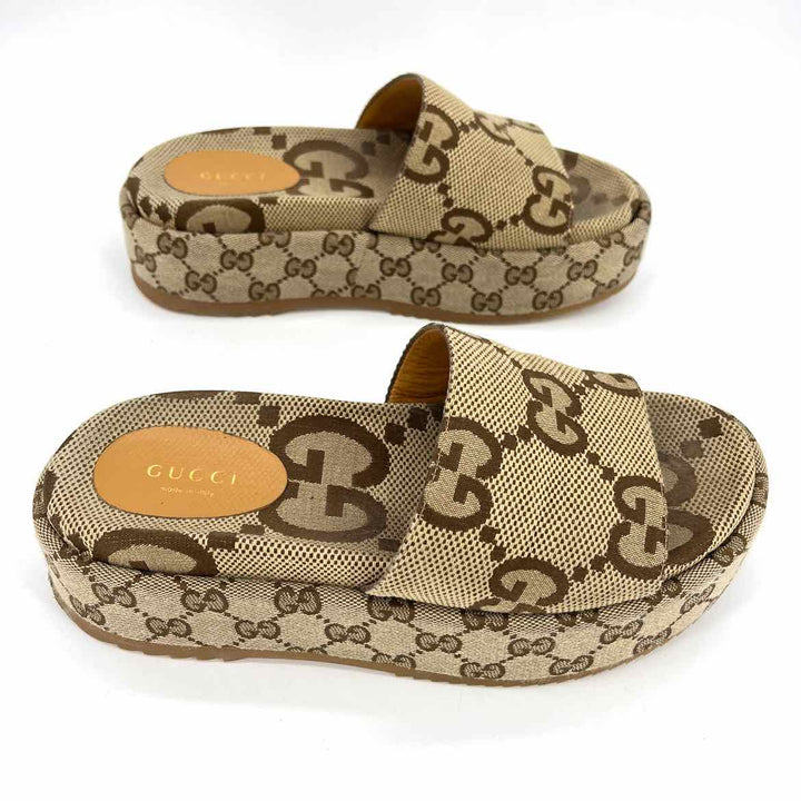 Shoe Size 37 Gucci Tan Luxury - Sandals