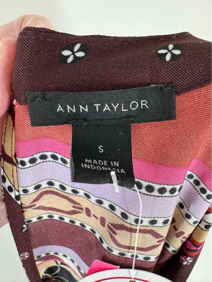 Size S Ann Taylor Multi-Color Dress