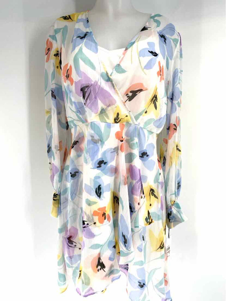 Size 12 Calvin Klein White Dress